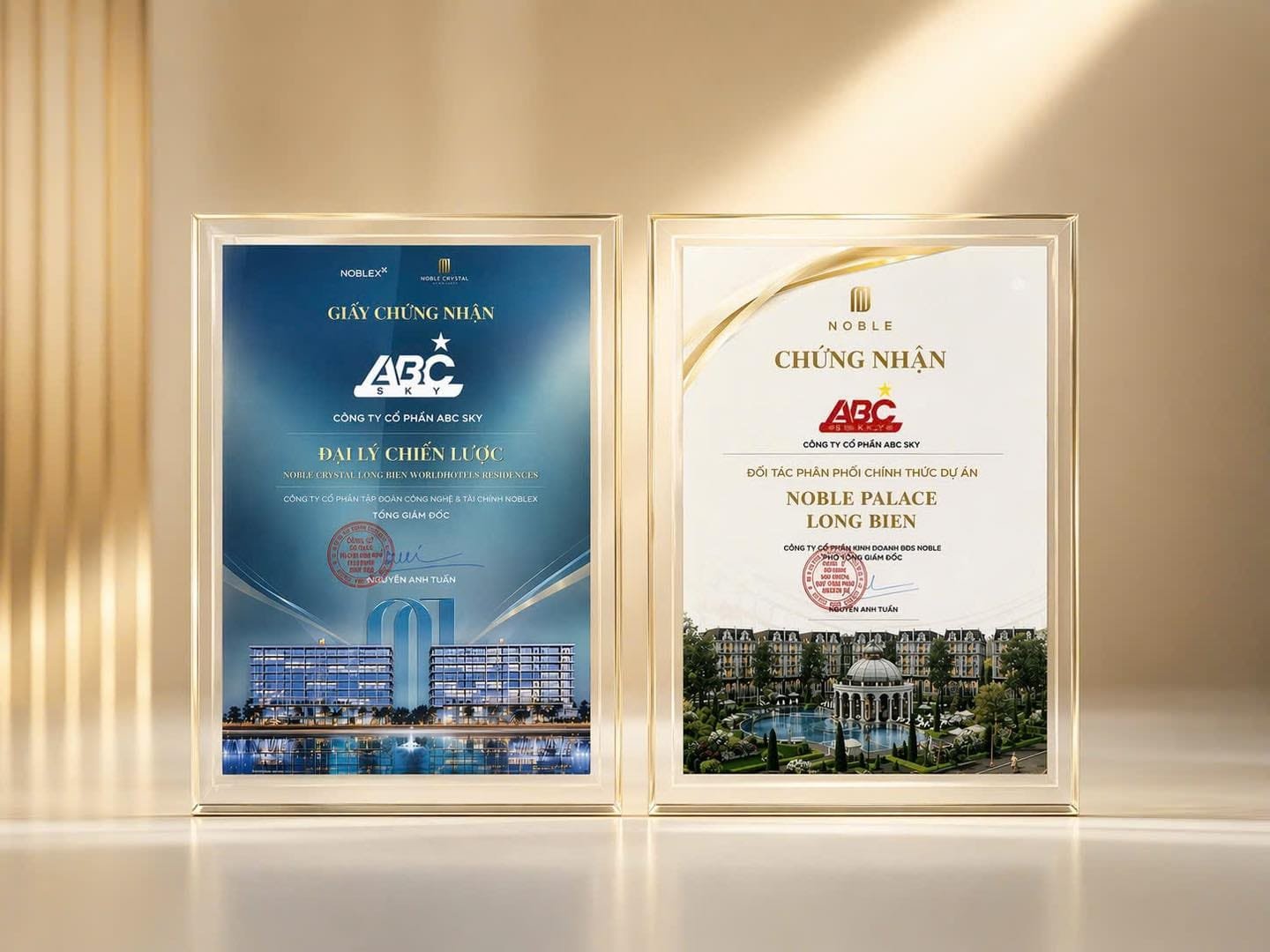 ABC SKY chính thức trở thành đối tác phân phối 2 dự án đẳng cấp: Noble Palace Long Biên & Noble Crystal Long Biên WorldHotels Residence